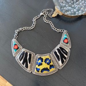 Zara Stylized Animal Print Choker